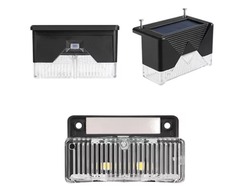 Napelemes LED kerti lámpa lépcsőre teraszra vagy kerítésre - 4db