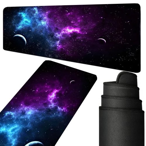 Nagy egérpad kozmosz mintával - 80x30cm