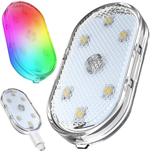 Autó beltéri akkumulátoros RGB LED lámpa