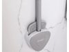 Lapos szilikon WC kefe tartállyal - 33cm