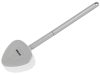 Lapos szilikon WC kefe tartállyal - 33cm