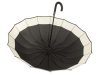 Nagy elegáns esernyő 93x108cm - fekete