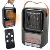 Kicsi elektromos kandalló távirányítóval - 500W