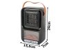 Kicsi elektromos kandalló távirányítóval - 500W