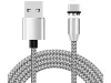 3 az 1-ben mágneses USB töltőkábel - ezüst