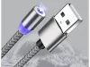 3 az 1-ben mágneses USB töltőkábel - ezüst