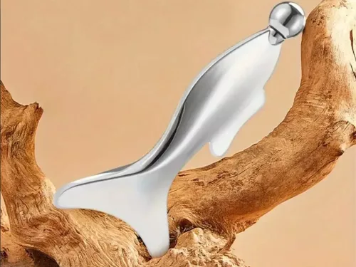 Rozsdamentes acél hal alakú masszírozó