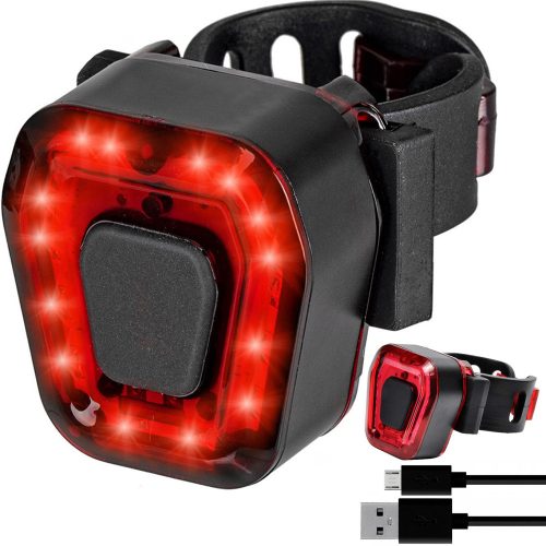 Hátsó akkumulátoros kerékpár lámpa - USB