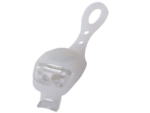 Szilikon kerékpár első lámpák - fehér