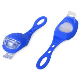 Szilikon kerékpár első lámpák - kék