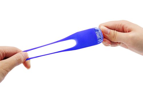 Szilikon kerékpár első lámpák - kék