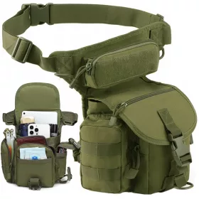Taktikai combtáska 31x20x13cm - zöld