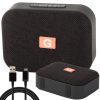 Vezeték nélküli Bluetooth hangszóró 11x8x4cm - fekete