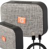 Vezeték nélküli Bluetooth hangszóró 11x8x4cm - szürke