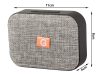 Vezeték nélküli Bluetooth hangszóró 11x8x4cm - szürke