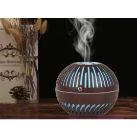   Aromaterápiás párásító RGB világítással 300ml - sötét barna