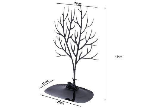 Fa alakú ékszertartó - fekete