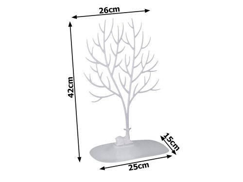 Fa alakú ékszertartó - fehér