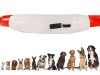 Akkumulátoros LED szilikon nyakörv 41-47cm - piros