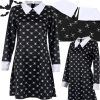 Wednesday Addams gyerek jelmez, L méret - 125-135cm