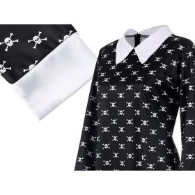 Wednesday Addams gyerek jelmez, L méret - 125-135cm