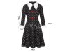 Wednesday Addams gyerek jelmez, L méret - 125-135cm