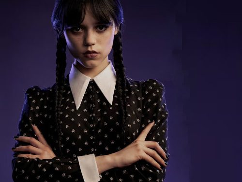 Wednesday Addams gyerek jelmez, L méret - 125-135cm