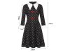 Wednesday Addams gyerek jelmez, M méret - 115-125cm