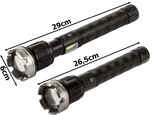 Akkumulátoros LED taktikai zseblámpa - XHP90