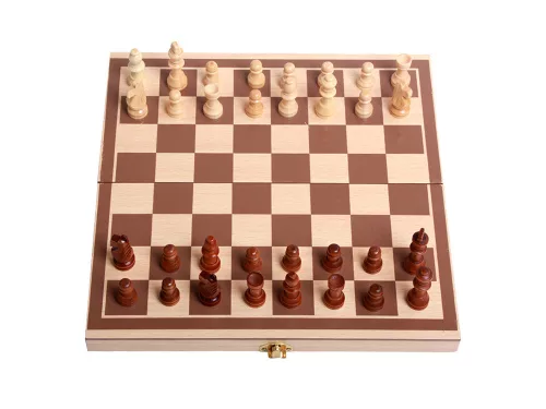 3 az 1-ben fa társasjáték - 29,5x29,5cm