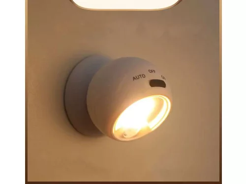 Elemes mozgásérzékelős LED lámpa - fehér
