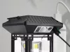 Napelemes LED lámpás távirányítóval - fekete