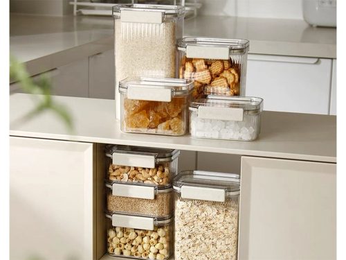 Átlátszó élelmiszer tároló készlet - 5db