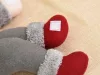 Karácsonyi függönyelkötő törpe - szürke