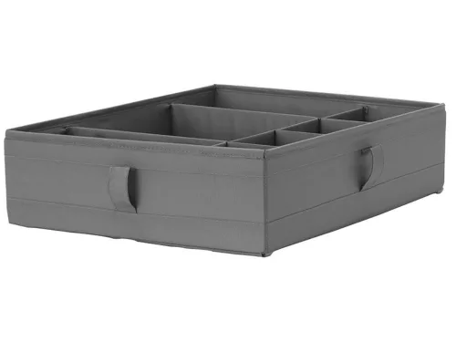 Gardrób rendszerező 7 rekesszel, szürke- 44x34x11cm