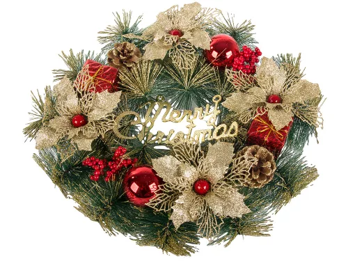 Karácsonyi koszorú felirattal - 40cm