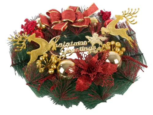 Karácsonyi koszorú felirattal - 30cm