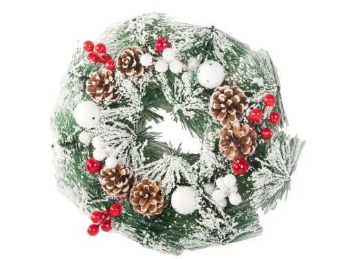 Karácsonyi koszorú - 20cm