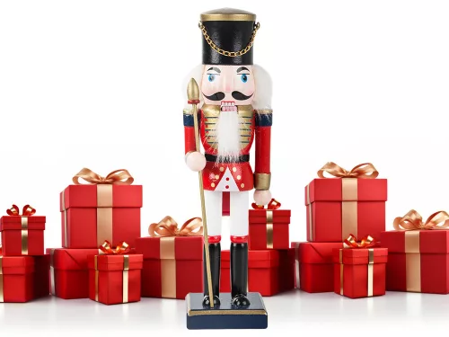 Karácsonyi fa diótörő figura - 25cm