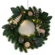 Karácsonyi koszorú LED világítással - 20cm