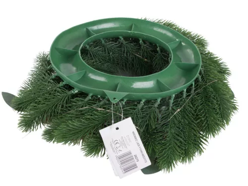 Karácsonyi koszorú LED világítással - 20cm