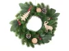 Karácsonyi koszorú LED világítással - 20cm