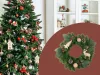 Karácsonyi koszorú LED világítással - 20cm
