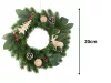 Karácsonyi koszorú LED világítással - 20cm