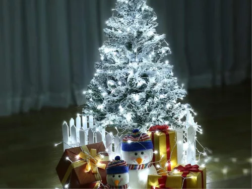 Fényfüzér 500 LED - hideg fehér