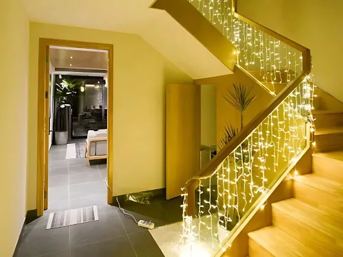Fényfüzér 300 LED, USB - meleg fehér