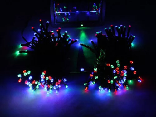 Fényfüzér 300 LED - színes