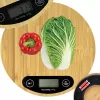 Bambusz elektromos konyhai mérleg - 5kg/1g