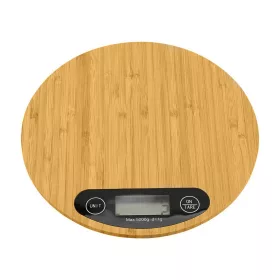 Bambusz elektromos konyhai mérleg - 5kg/1g