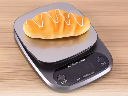 Elektromos konyhai mérleg LCD kijelzővel - 3kg/1g
